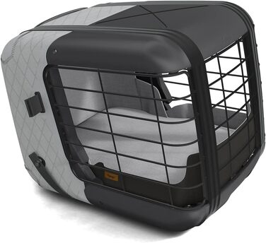 Автопереноска для собак 4pets Caree, сірий колір