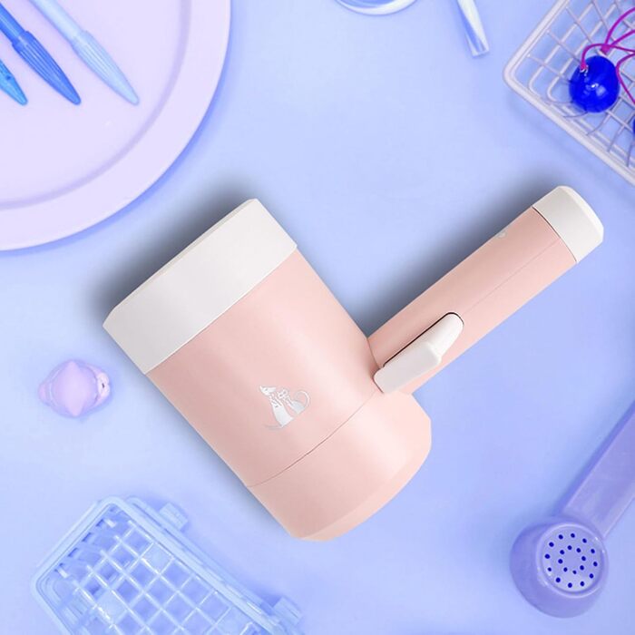 Автоматичний очищувач лап для собак: миска для лап з силікону, портативна, обертається на 360 градусів, для маленьких собак та котів (Рожевий)