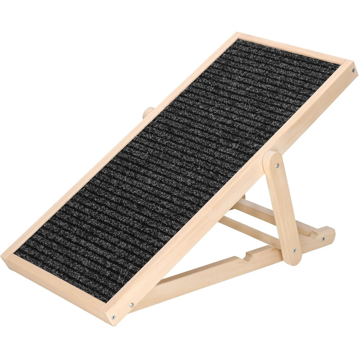 Дерев'яна рамка для собак, регульована висота, чорний колір, 78 см. Ідеально для маленьких собак.