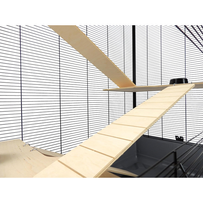 Клітка для дрібних тварин Grosvenor XL, 100x54x39 см, 3 рівні, сіра