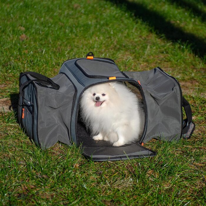 Переноска для собак та котів Ferplast Voyager PRO, сіра, 49x37x39 см, до 15 кг