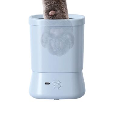 Очищувач лап для собак | Портативна щітка для лап - щітка з 2 швидкостями для ванни для лап, аксесуари для догляду, подорожі, дім, після прогулянок, на відкритому повітрі, піших прогулянок, кемпінгу, блакитний