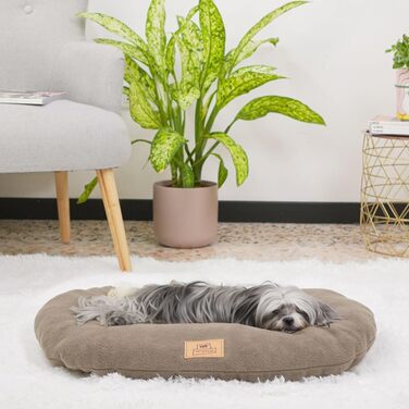 Ліжко для собак та котів Ferplast Relax Microfleece, 55 x 36 см, м'яке, миється