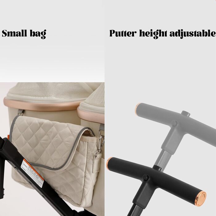 Візок для собак та котів на 2 тварин, знімний багажник, складний, 4 колеса, для подорожей та кемпінгу