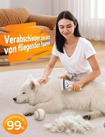 Щітка для вичісування підшерстка собак та котів FEELNEEDY, 4 в 1, для довгошерстих порід, 23+35 зубців, двосторонній спрей, 2 щітки з кожної сторони