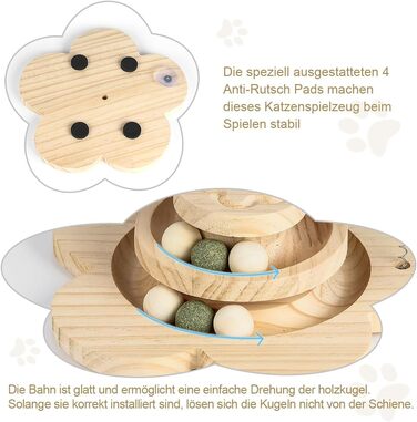 Інтерактивна іграшка для котів 4 в 1: когтеточка з мотузки, інтерактивна іграшка з пір'ям, дерев'яна іграшка-головоломка