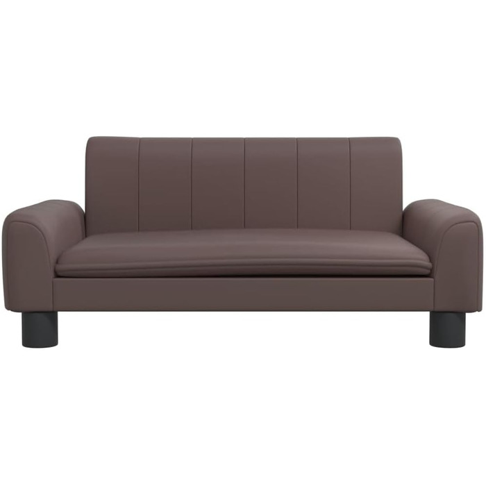 Крісло-ліжко для собак та котів з екошкіри, коричневе, 70x45x30 см - зручне місце для відпочинку вашого улюбленця