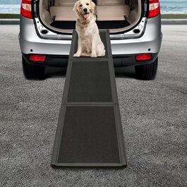 Рампа для собак у машину, 180 см, складна, з антиковзким покриттям. Підходить для SUV, вантажівок та зовнішніх сходів