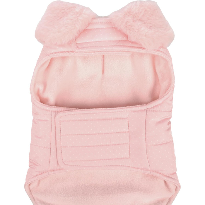 Жакетик для собак 'Flamingo Guzzi' – м'який фліс з бантиком, 30 см, для маленьких порід (Чихуахуа, Йоркширський тер'єр, Пудель), РОЗОВИЙ 30 см