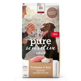 Сухий корм для собак MERA Pure Sensitive з індиком та рисом, 12.5 кг