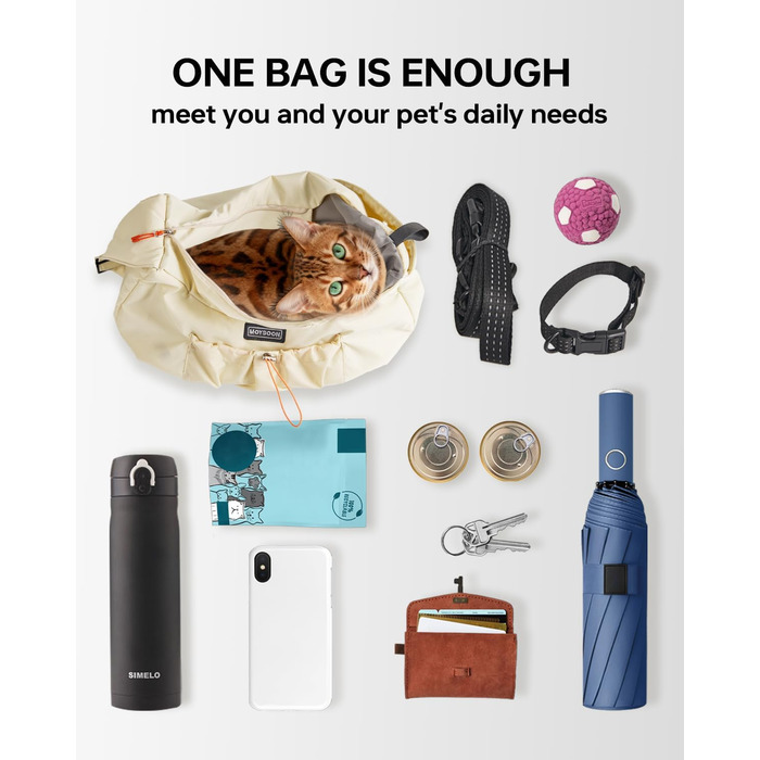 Сумка-переноска для собак і котів, жовта, до 5,4 кг, ергономічна, для прогулянок та подорожей