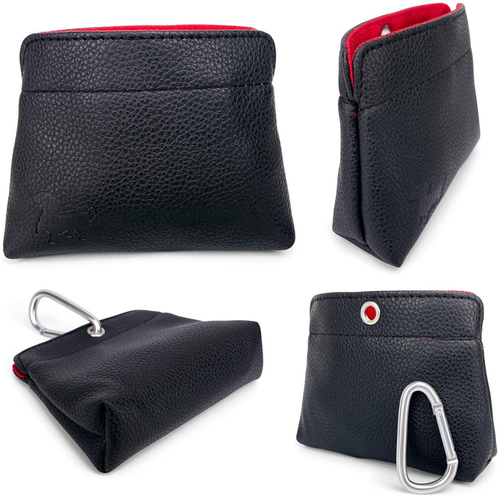 Лекарняна сумка для собак - чорна з червоною внутрішньою стороною, для тренувань