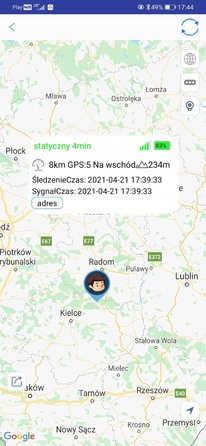 GPS-локатор MP, прямокутний, чорний