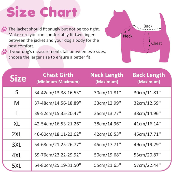 Водонепроникний зимовий одяг для собак HezzLuv, тепла куртка для собак з отвором для повідка, рожевий, 4XL