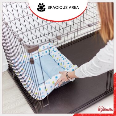 Клітка для собак та котів Iris Ohyama STS-1200TY з дахом та дверима, коричнева, 66 см, з колесами, для собак та кошенят, для використання в приміщенні та на вулиці