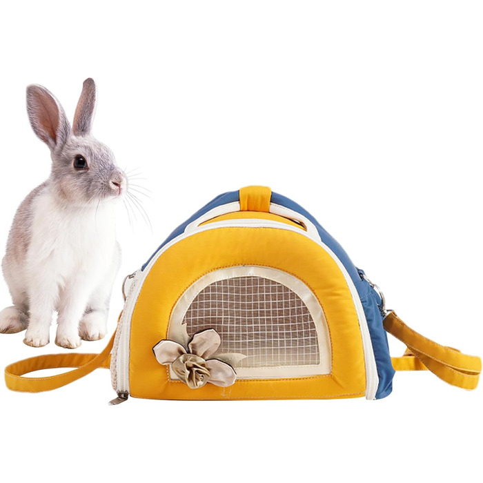 Транспортна сумка для маленьких тварин: переноска для собак, котів, шиншил | Переноска для хом'яків, кроликів, морських свинок, аксесуари для подорожей (Помаранчевий)