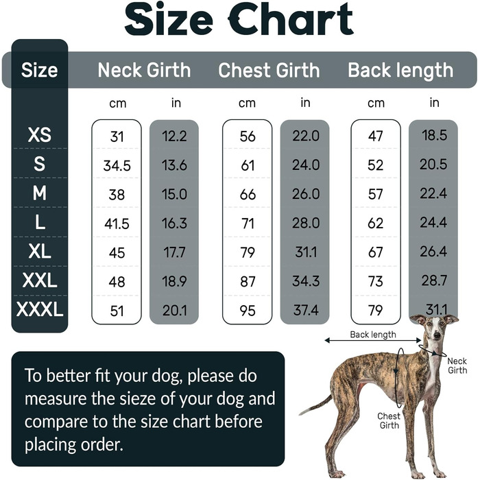 Пуловер з коміром-стійкою для гончих собак Windhund, зимовий одяг, тепла куртка для гончих, одяг для собак середнього розміру, светр для собак (3XL, темно-зелений)