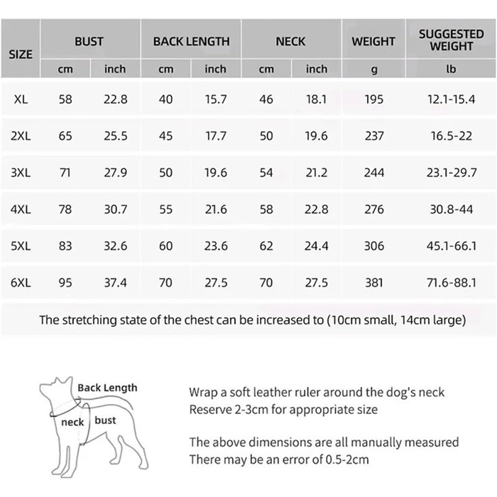 Теплий зимовий одяг для собак: куртка, жилет, бавовна, з підкладкою, для малих, середніх та великих собак (2, 4XL)