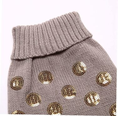 В'язаний пуловер для собак Angoily - теплий одяг для домашніх тварин, зимова колекція, великий дизайн, зручний для собак сірого кольору