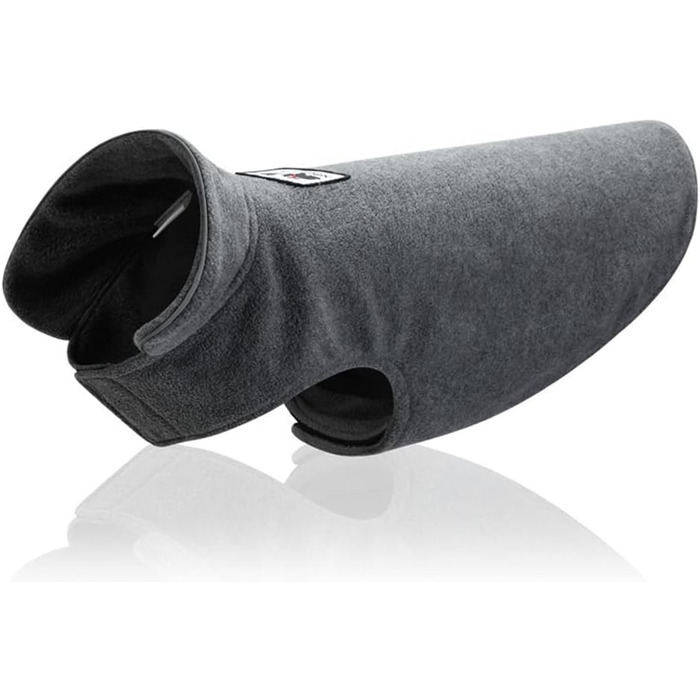 Зимовий пуловер для собак з поларфлісу (сірий, M) - теплий одяг для собак