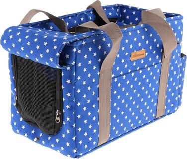 Транспортна сумка для тварин: переноска для собак та котів, сумка-переноска для подорожей, блакитна