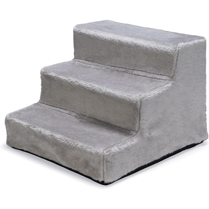 Сходи для собак Karlie Easy Step, плюш/дерево, сірі, 40x39x30 см, аксесуари для тварин