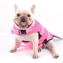 Світшот для собак 'Акула' - рятувальний жилет для Французького бульдога (розмір M, русалка)