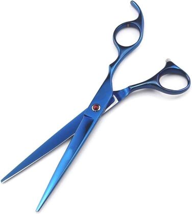 Набір ножиць для собак, догляд за шерстю: прямі та зігнуті ножиці для собак та котів