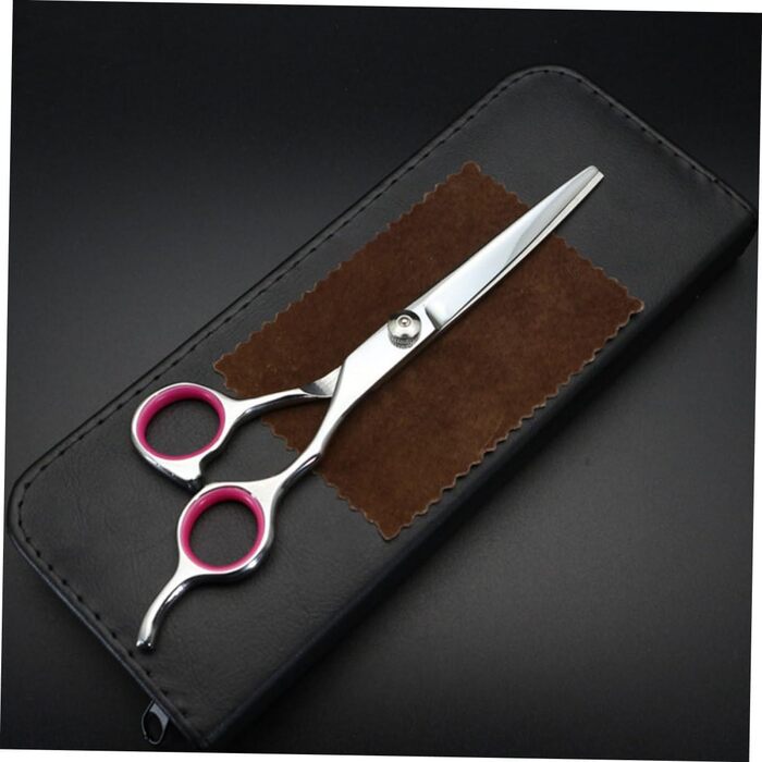 Ножиці для стрижки шерсті тварин Milisten - професійний набір для грумінгу собак та інших тварин. Срібний колір.