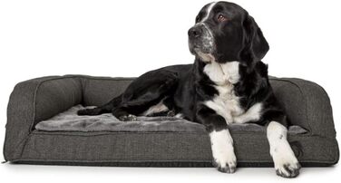 Ортопедичний собачий диван HUNTER Livingston антрацит, розмір L