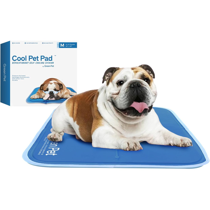TheGreenPetShop охолоджуючий килимок для собак, гелевий, самохолодний, патентована охолоджуюча підстилка для домашніх тварин без води та електрики, для літа