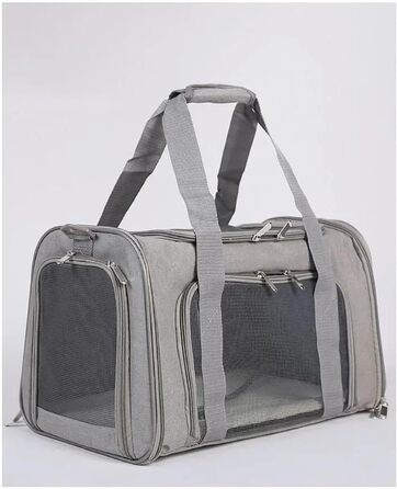 Автомобільний лежак для собак, переноска-рюкзак для тварин з м'яким бавовняним матрацом, безпечна для подорожей, сітчаста переноска для собак (Blue)