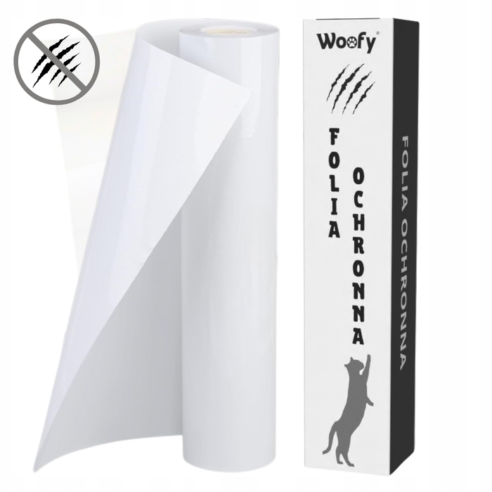 Прозоре самоклейне захисне покриття Woofy, 300x45 см