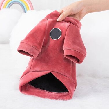 Теплий зимовий верхній одяг для собак та котів UKKO з капюшоном. М'яка тепла піджака для маленьких собак та котів, Yorkshire, Chihuahua. Піджак для домашніх тварин, XXL, блакитний.