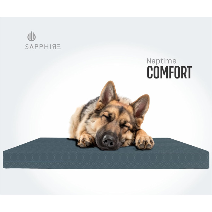 Водонепроникний килимок для собак у клітку, сертифікований FR, міцний, для вулиці, розмір L, 108 x 72 x 5 см, чорний