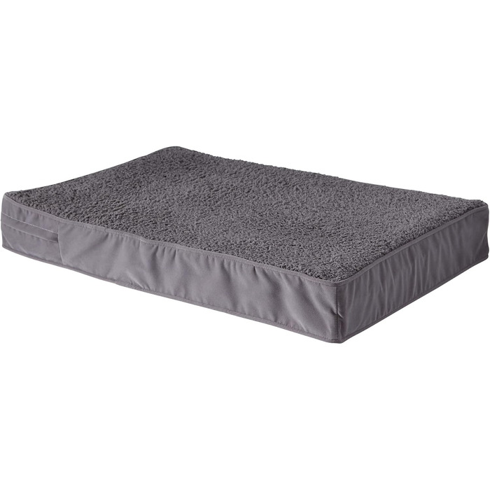 Ортопедичне собаче ліжко Happy Hounds Oscar, сіре, розмір M, 107x76x10 см