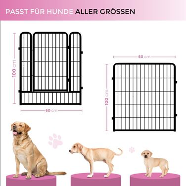 Вольєр для цуценят MaxxPet, 12 панелей, сталь, 100x60 см