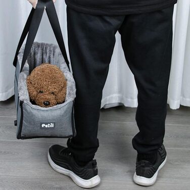 Автокрісло для собак Mittelkonsole, безпечний крісло-підвищення для тварин, миється, з ременями, для маленьких собак та котів