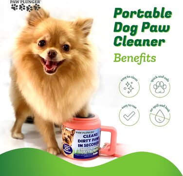Очищувач лап для собак Large, чорний - Paw Plunger