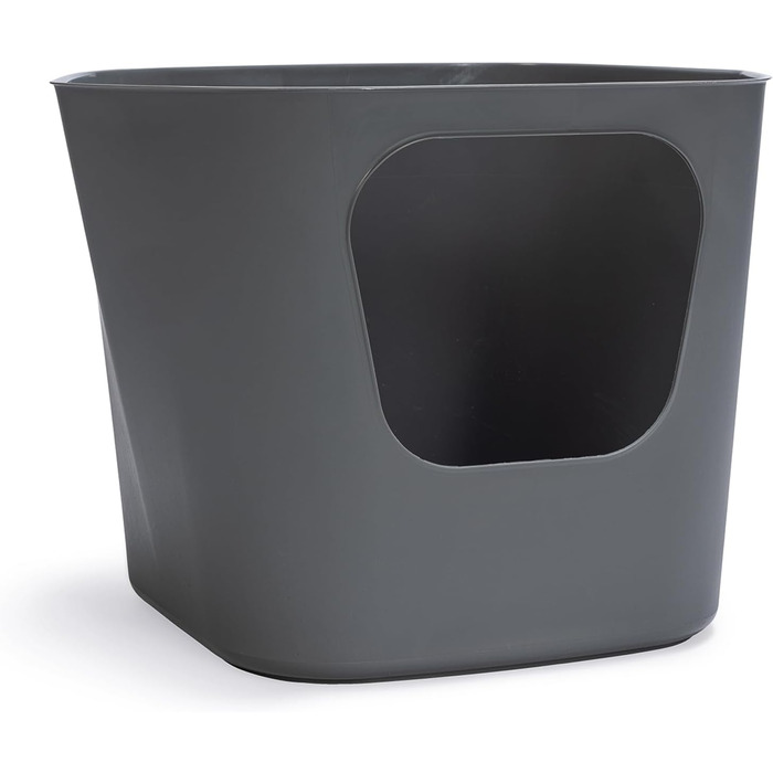 Karlie Katzentoilette Lotus Eco L - сірий лоток для котів з еко-матеріалу (54,4 x 43,9 x 40,5 см)
