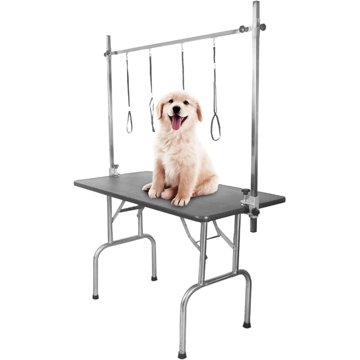Набір для грумінгу собак Jonlaki: гамак, кріплення, стіл для грумінгу з петлею та підлокітник. Підходить для собак та котів середніх та малих порід.