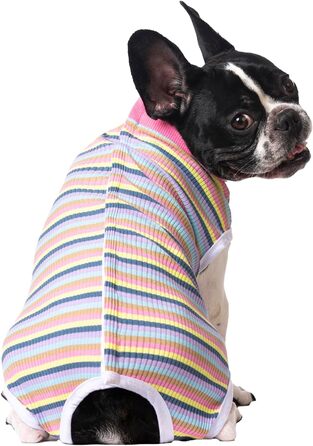 Рожевий одяг для собак після операції (2 шт.) - Комбінезон для собак, котів, цуценят, після стерилізації, захист від швів