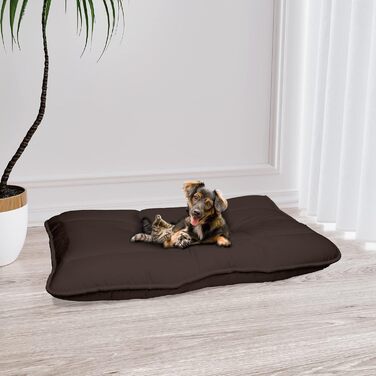 Елегантна подушка для собак Maxy, коричнева, 60x100 см