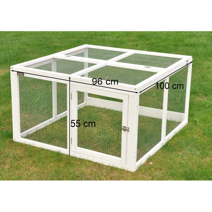 Freilaufgehege Nanook Jumbo для кроликів - розширення для клітки, 96 x 100 x 55 см, білий