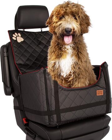 Автомобільний лежак для собак Golden Dog XL (75x55x33 см) з кріпленням, чорний