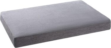 Ортопедичне собаче ліжко з знімним та пральним чохлом, світло-сірий колір, розміри XS