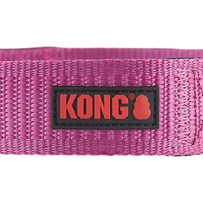 KONG Max HD надміцний неопреновий нашийник для собак, м'яка підкладка, розмір L, рожевий