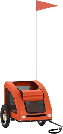 Фahrradanhänger для собак Оксфордська тканина та залізо 124x53x53 см Причіп для собак Oxford