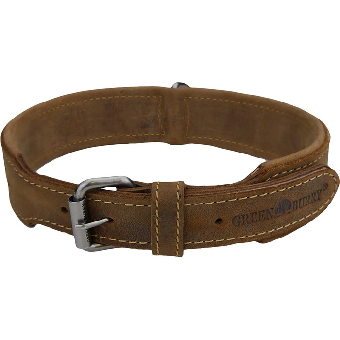 Нашийник для собак Greenburry Vintage з натуральної шкіри, 55 см, розмір M