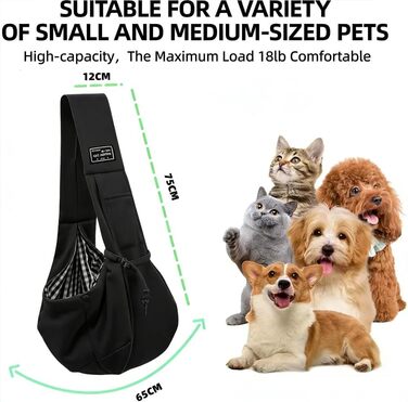 Транспортна сумка для собак та інших домашніх тварин до 15 кг Mymai - сірий/чорний колір